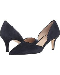 Pelle Moda - Kenny Pump 11 Suede Pointed Toe Kitten Heel Fzp434 ,11) - Lyst