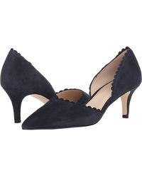Pelle Moda - Kenny Pump 11 Suede Pointed Toe Kitten Heel Fzp434 ,11) - Lyst