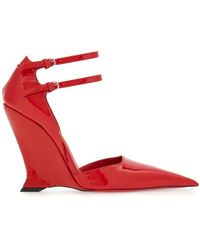 Ferragamo - Ferragamo Pointed-Toe High-Wedge Pumps - Lyst