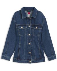 HUGO - Slim-Fit Hourglass Denim Jacket - Lyst