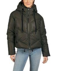 Love Token - Long Sleeve Hooded Puffer Jacket - Lyst