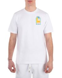 CASABLANCA - Larc Colore Cotton T-Shirt - Lyst