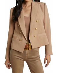 L'Agence - Brooke Open Front Blazer - Lyst