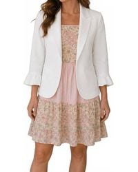 Doe And Rae - Magnolia Ruffle Sleeve Blazer - Lyst