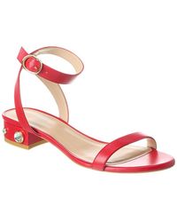 Stuart Weitzman - Dancer Allshine 25 Leather Sandal - Lyst