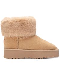 Xti - Comfort Ankle Suede Booties By - Lyst