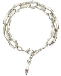 Jimmy Choo - Diamond Motif Chain Bracelet - Lyst