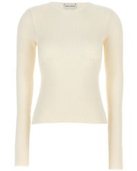 Magda Butrym - Ribbed Viscose Blend Sweater - Lyst