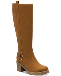 Style & Co. - Brettaa Faux Suede Round Toe Knee-high Boots - Lyst