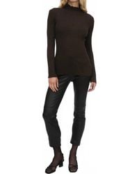 Rosetta Getty - Plisse Turtleneck Top - Lyst
