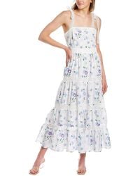 Beulah London - Tiered Midi Dress - Lyst