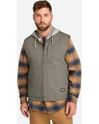 Timberland - Pro Gritman Fleece-Lined Canvas Vest - Lyst