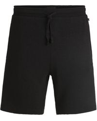 BOSS - Stretch-Jersey Pajama Shorts With Embroidered Logo - Lyst