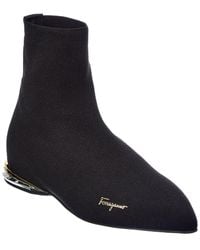 Ferragamo - Salvatore Missy Knit Sock Bootie - Lyst