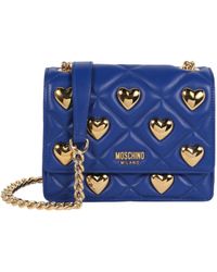 Moschino - Heart Studs Quilted Crossbody Bag - Lyst