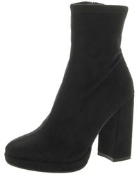 Steve Madden - Macayla Faux Leather Embossed Ankle Boots - Lyst