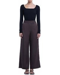 Dāl the Label - Relaxed Wide Leg Cropped Pants - Lyst