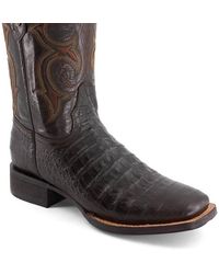 Forastero - Croco Embossed Leather Cowboy Boots - Lyst