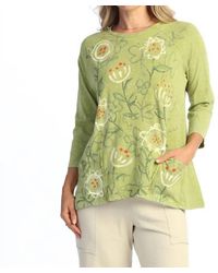Jess & Jane - Mineral Washed Patch Pocket Tunic Top - Lyst