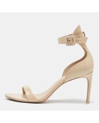 Sophia Webster - Cream Patent Leather Nicole Ankle Strap Sandals - Lyst