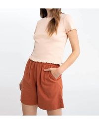 Sanctuary - Lettuce Edge Baby Tee Top - Lyst
