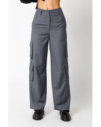 Olivaceous - Wide Leg Cargo Pants - Lyst