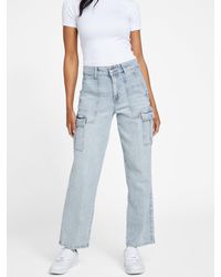 Guess Factory - Hailey High-rise Cargo Jeans - Lyst
