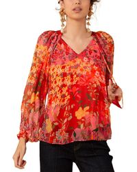 Hale Bob - Carmen Silk-Blend Blouse - Lyst