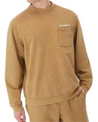 Champion - Washed Pocket Crewneck Sweatshirt - Lyst