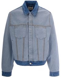 Arte' - Inside Out Denim Bleach Jacket - Lyst
