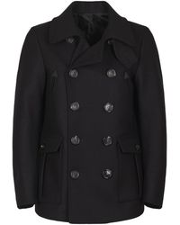 DSquared² - Classic Double-Breasted Felted Wool Peacoat - Lyst