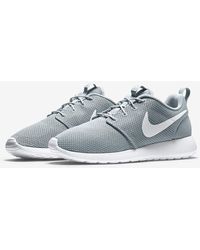 Nike - Roshe Run 511881 023 Gray/white Low Top Running Sneaker Shoes Fnk675 - Lyst