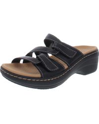 Clarks - Merliah Karli Leather Slip On Strappy Sandals - Lyst
