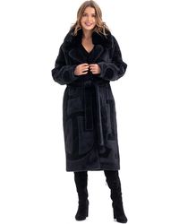 Alaska® Outerwear - Maru Wool Blend Intarsia Winter Coat - Lyst