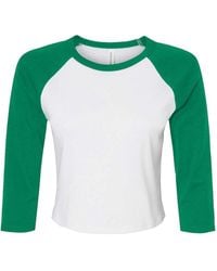 Bella Canvas - Micro Rib 3/4 Raglan Sleeve Baby Tee - Lyst