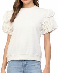 Fate - Ruffle Sleeve Top - Lyst