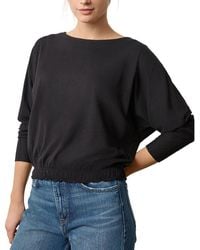 Lilla P - Elastic Hem Dolman Boatneck Top - Lyst