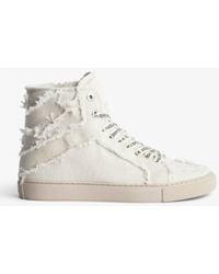 Zadig & Voltaire - High Flash Canvas Sneakers - Lyst