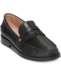 Cole Haan - Lux Pinch Penny Lfr Leather Embossed Loafers - Lyst