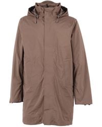 K-Way - Mid-Length Padded Jacket With Adjustable Hood And Concealed Closure - Lyst