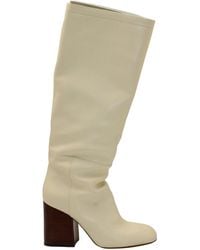 Marni - Block Heel Under Knee Boots - Lyst