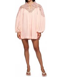 SWF - Babydoll Mini Shirt Dress - Lyst