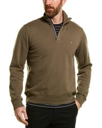 zip Mock Pullover in Purple for Men 