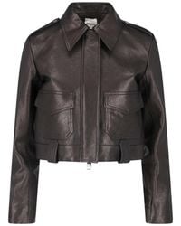 KHAITE - 100% Lamb Leather Jacket - Lyst