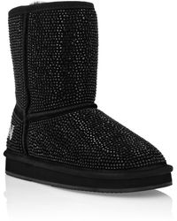 Philipp Plein - Mid Flat Boots Stones - Lyst