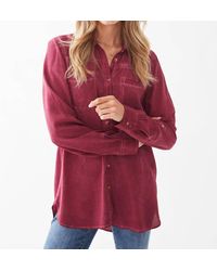 Fdj - Pigment Dyed Button Front Shirt - Lyst
