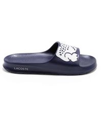 Lacoste - Croco Slide Sandals - Lyst