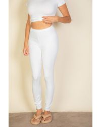 TRUEDAMES - Basic Solid Leggings - Lyst