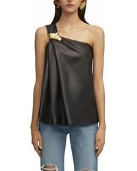 Brandon Maxwell - Delia One Shoulder Knot Top - Lyst