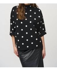 Joseph Ribkoff - Jacquard Dot Print Top Sweater - Lyst